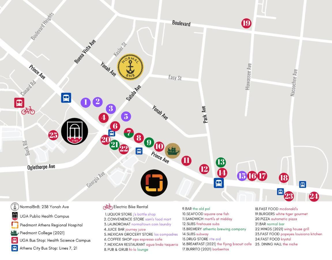 Normalbnb - 2 Blocks From Restaurants, Bars, Hospital เอเธนส์ ภายนอก รูปภาพ